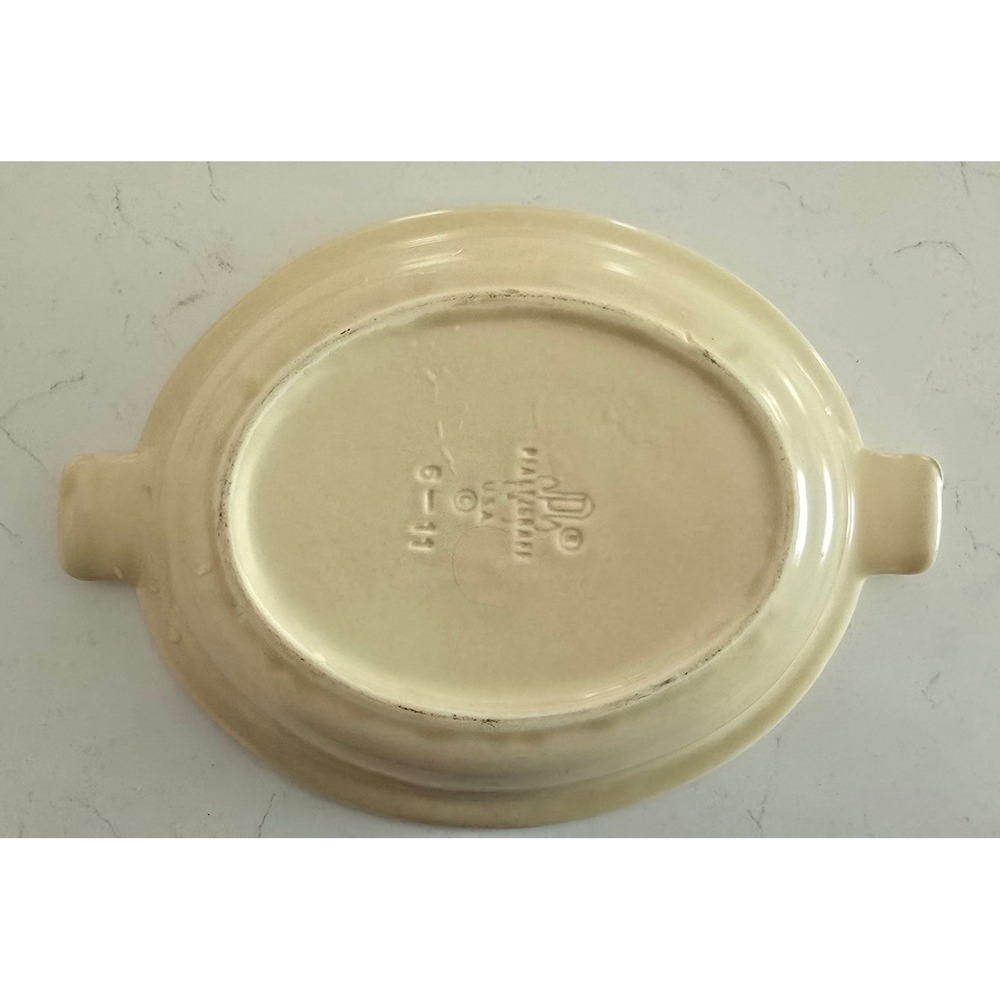 Pfaltzgraff Village Oval Au Gratin Baker Dish Stoneware Tan Brown 6-11 USA - Picture 3 of 3